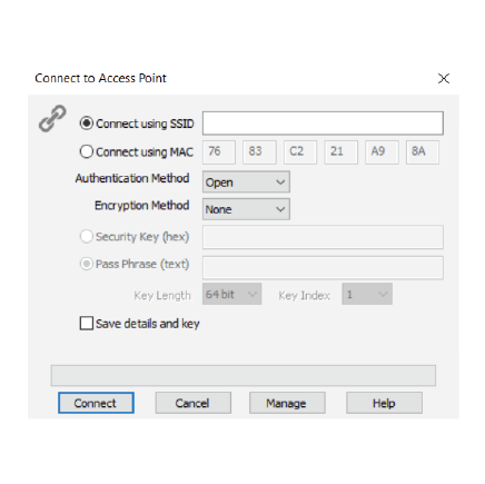 Connect via a MAC Address